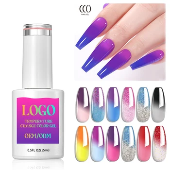 CCO Professional Nail uv Gel Private Label 25 Colors Long Lasting Temperature Change Uv Gels