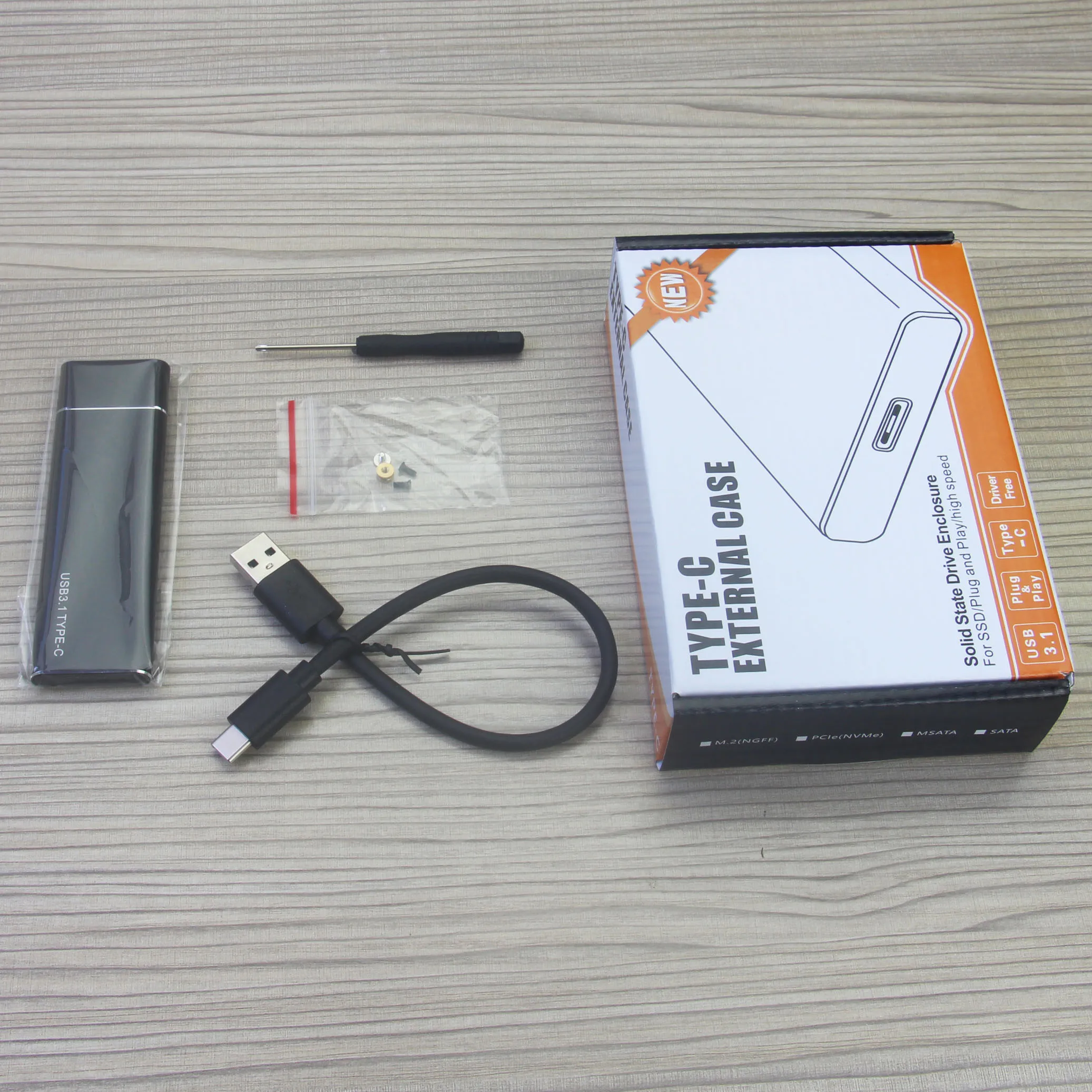 ORICO 40Gbps Case SSD M2 NVMe, Adattatore SSD M.2 NVMe USB Con