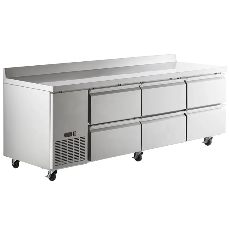 Drawer Design Undercounter Commercial Meat Fridge and Freezer With CE