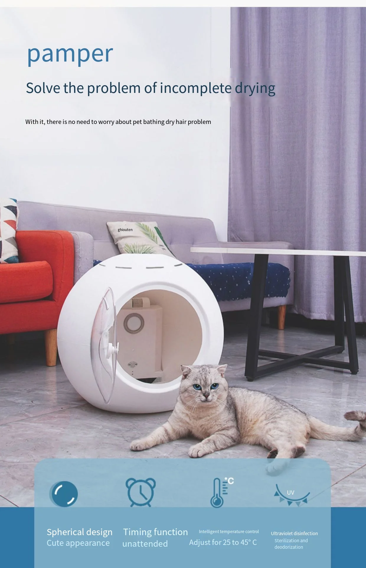 Quality Assurance Wholesale Household Automatic Pet Hair Dryer Box