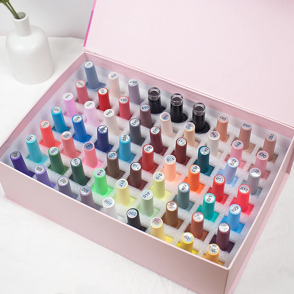 15ml Custom Logo Nail Uv Gel Polish Set Supplies Uv Gel Nail Polish Kit Jelly Cover Pink Gel Nail Polish Set