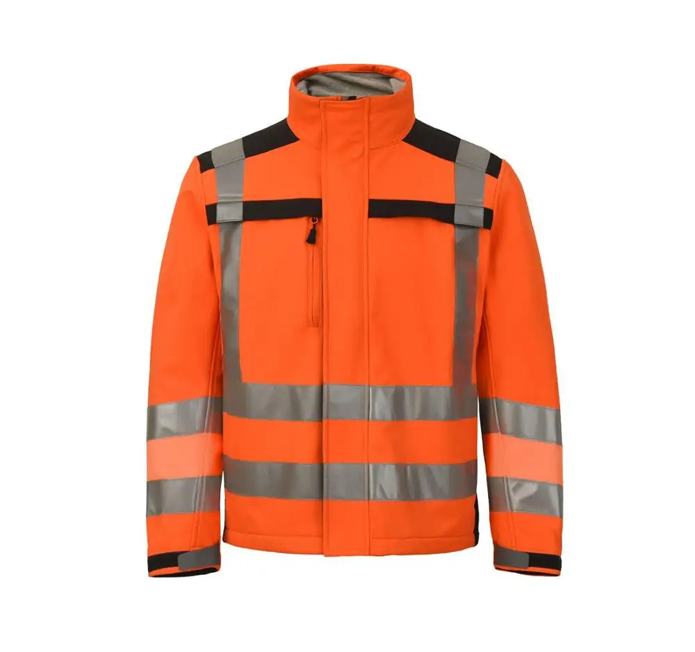 hi vis winter parka orange
