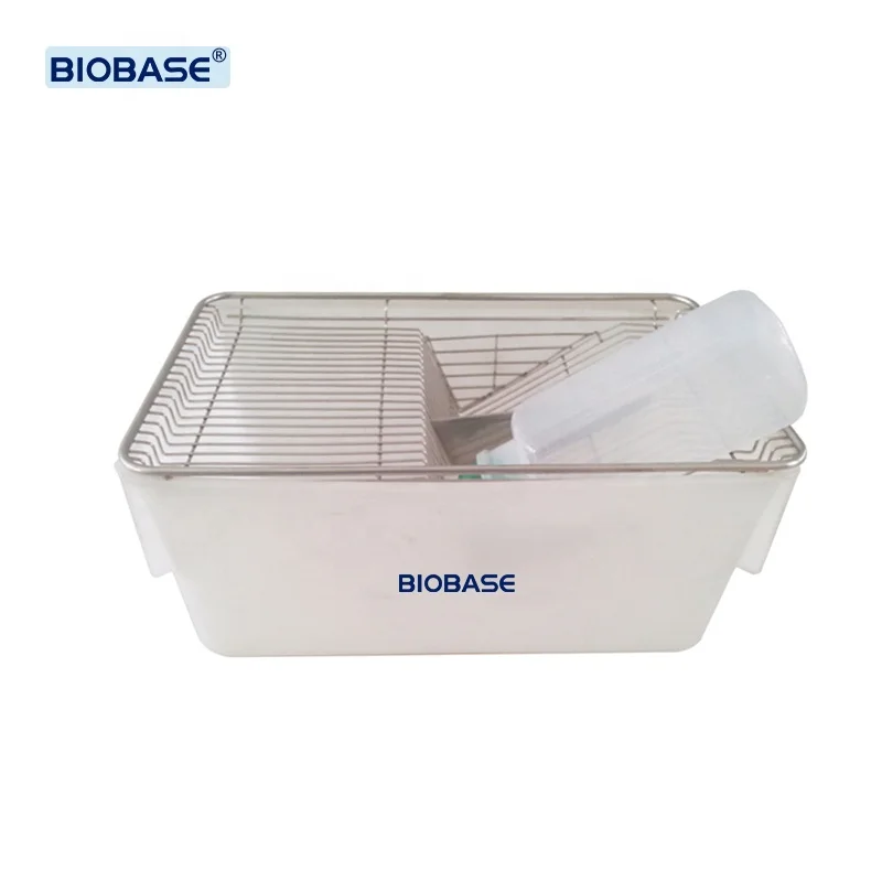 【USED】マウス・ラット飼育ケージ（大）3個 BIOBASE マウスケージ BK-CP3 新品 318*202*136mm 保証1年