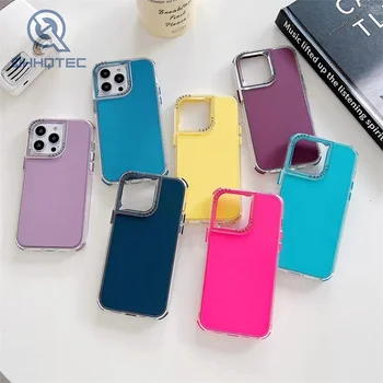 Dual material rubber robot case color case  Hybrid Phone case  for iPhone 14 15