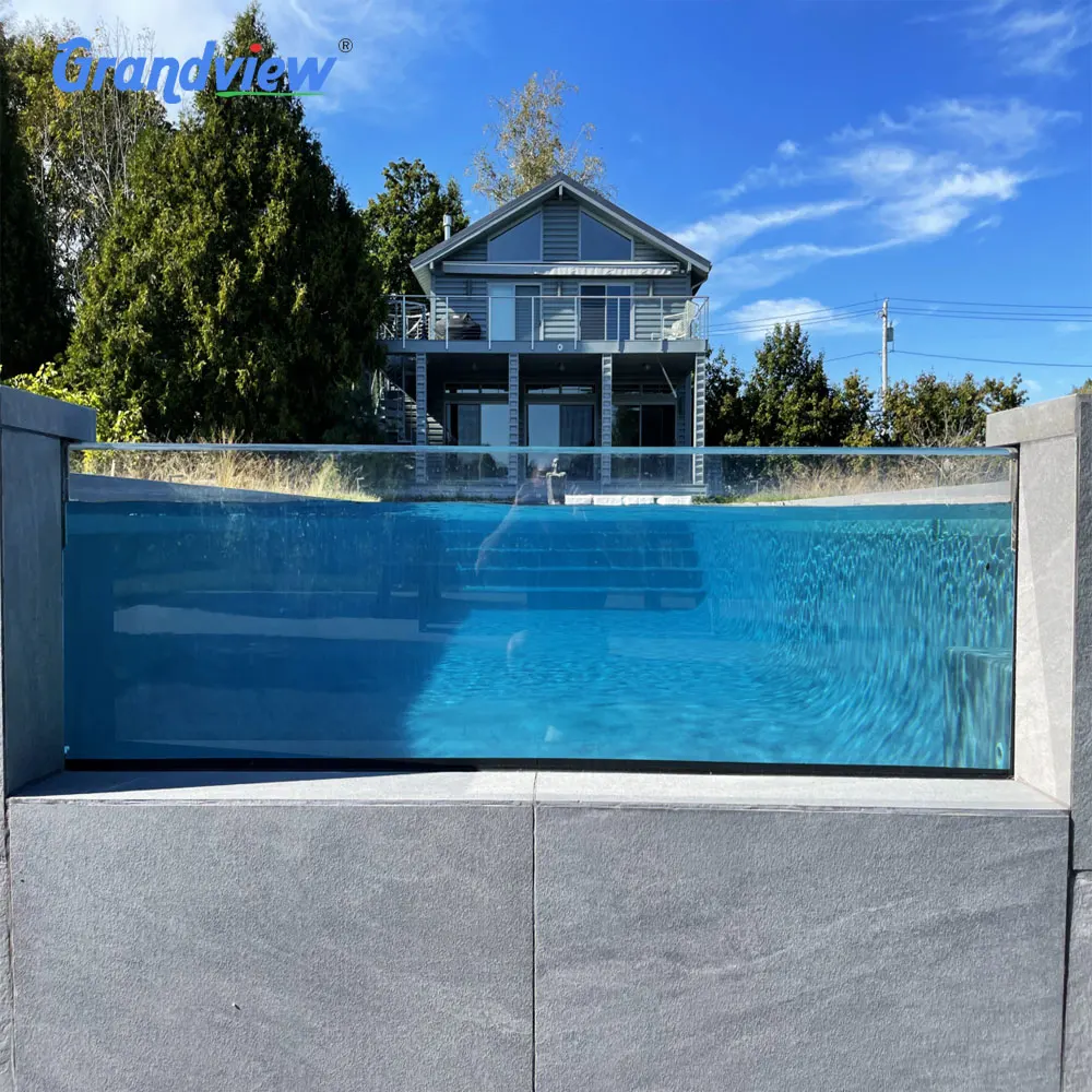 High Quality Spa Prefab Transparent Acrylic Sheet Wall Panel Infinity Pool for Swimming