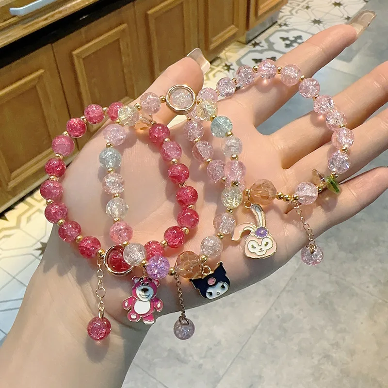 Set Di 7 Bracciali Bohemien In Cristallo E Borchie Oro, Impilabili, Per Donne E Ragazze