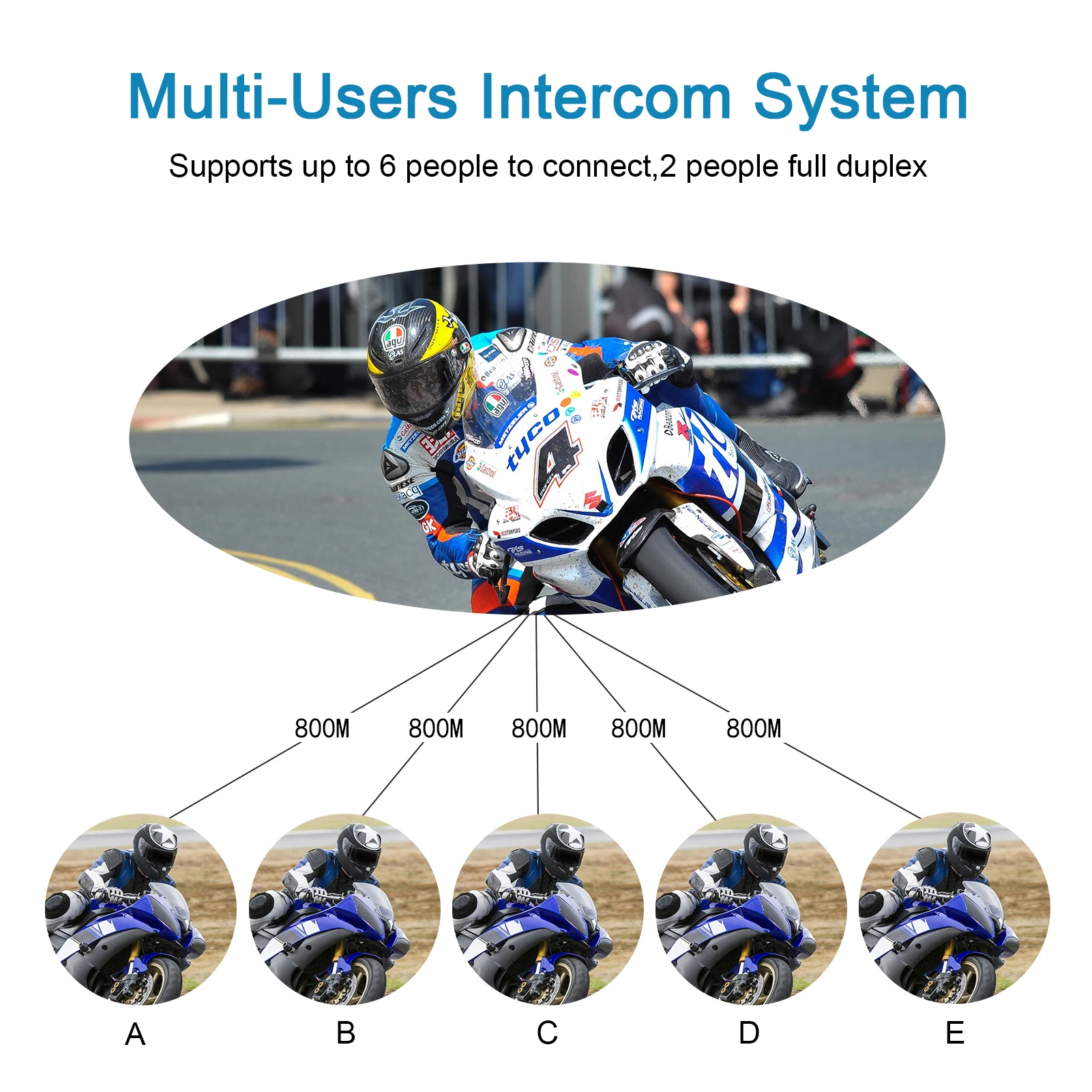 motorcycle intercom multiple riders