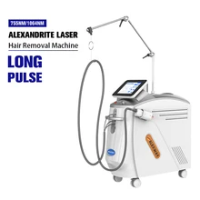 2024 CE RoHs Long Pulse Alexandrite Laser Hair Removal Machine Price With Cooling nd yag 755nm 1064nm Alexandrite Laser Machine