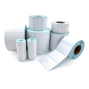 Adhesive Thermal Label Rolls Barcode Paper Label Printer Thermal Sticker Label