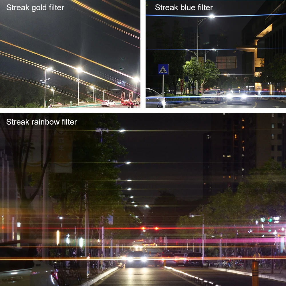 streak filter effect lens filters