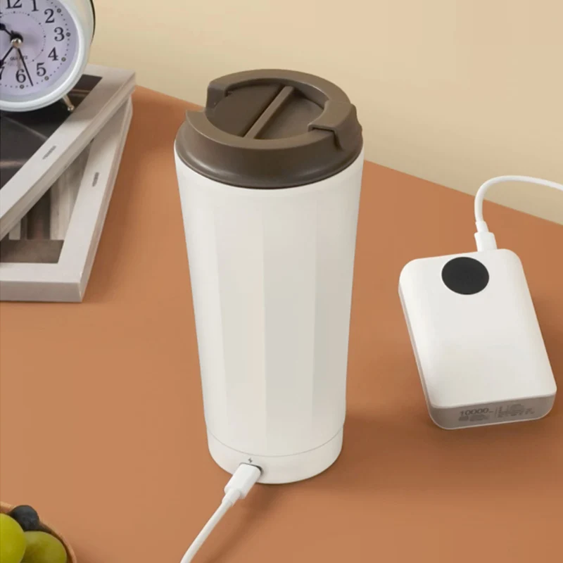 Electric Cup Type-C USB 350ml Mini Portable for Travel Winter Warm Heating  Water Kettle Cup Gifts