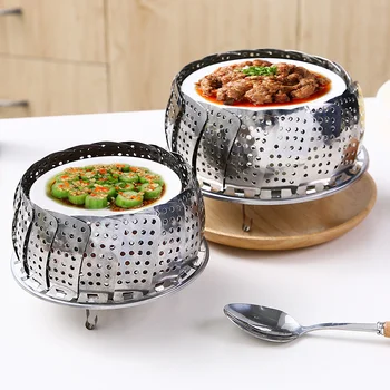 High Quality Stainless Steel Food Steamer Basket Vegetable Steamer for Kitchen