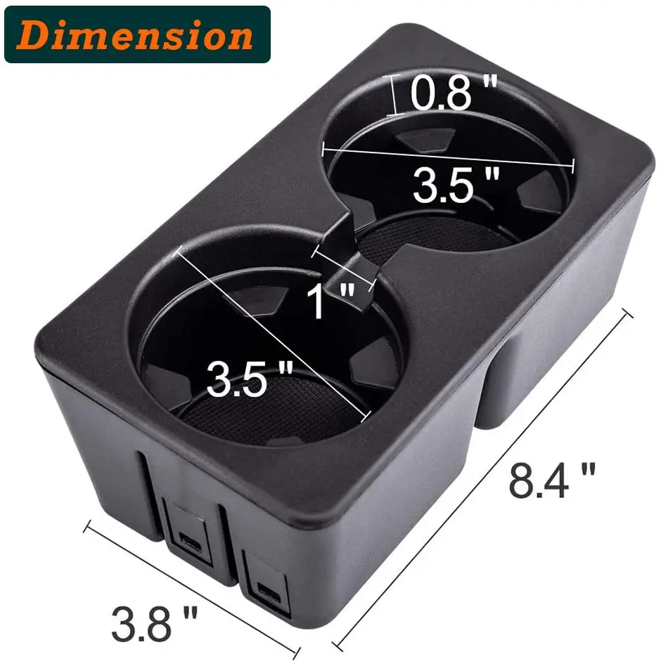 19154712 Car Center Console Cup Insert Holders for Silverado