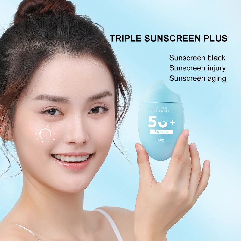 SPF 50 Sunblock Spf  Sun Protection Screen Moisturizer Whitening Organic Sunscreen Cream for Oily Face