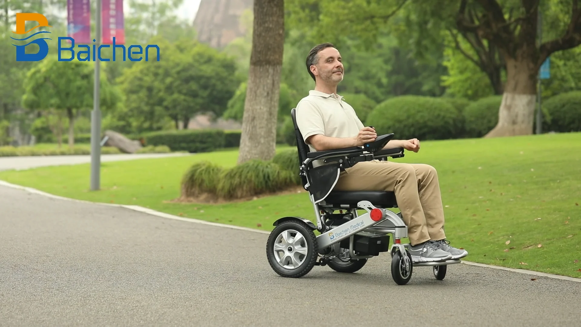 Arrival Aluminum Folding Electric Wheelchair Brushless Motor Lithium