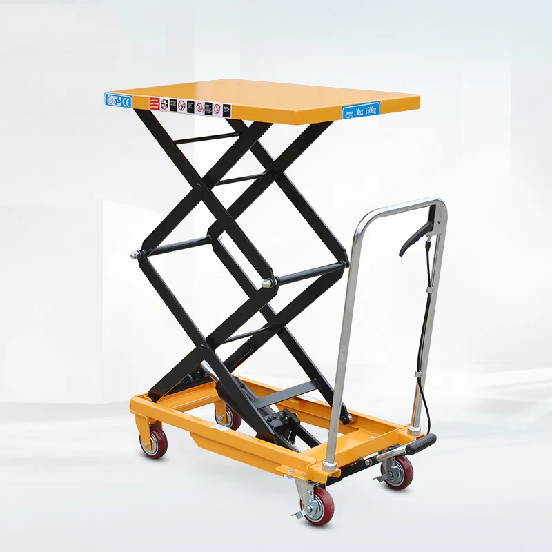 Manual Hydraulic Platform Truck Mobile Hydraulic Lifter Small Lifting ...