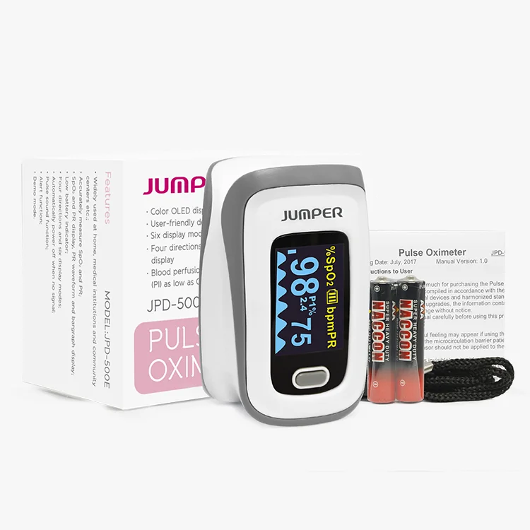 
Fingertip pulse oximeter JPD-500E with OLED display 