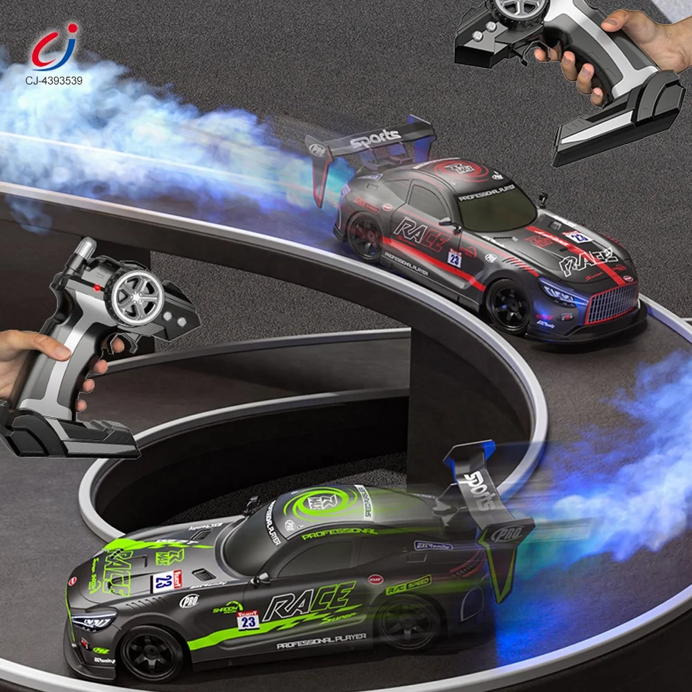 Chengji 2.4g Remote Control Car Children's Toy Stunt Car Light and Music High Speed 2.4g Flashing Rc Car with Mist Spray