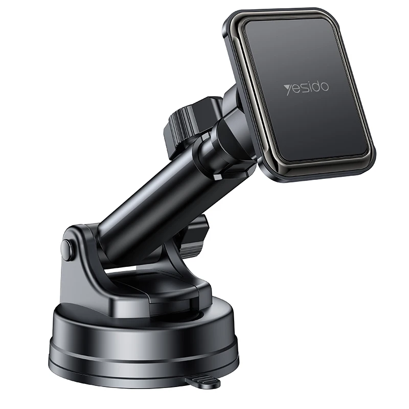 C263 Yesido 360 Rotating Base Strong Suction Cup Telescopic Clamp Arm Design Car Magnetic Phone Holder