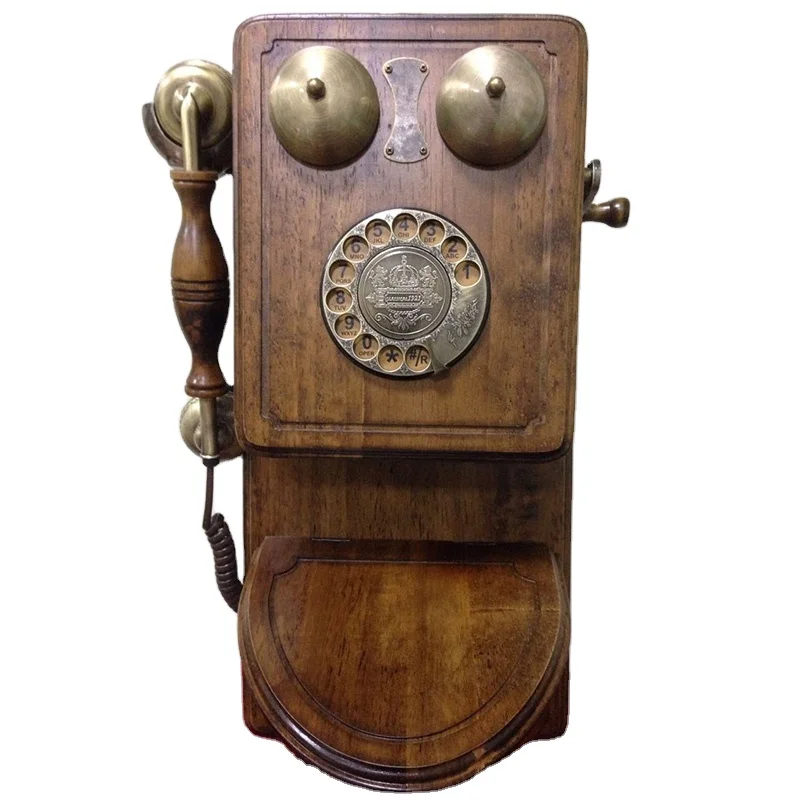Goshyda Telefono Antico In Stile Retrò Con Filo - Modello WX-3011# In Bronzo, Suono Chiaro, Memoria Numeri E Composizione A Pulsanti Per Ufficio E Casa