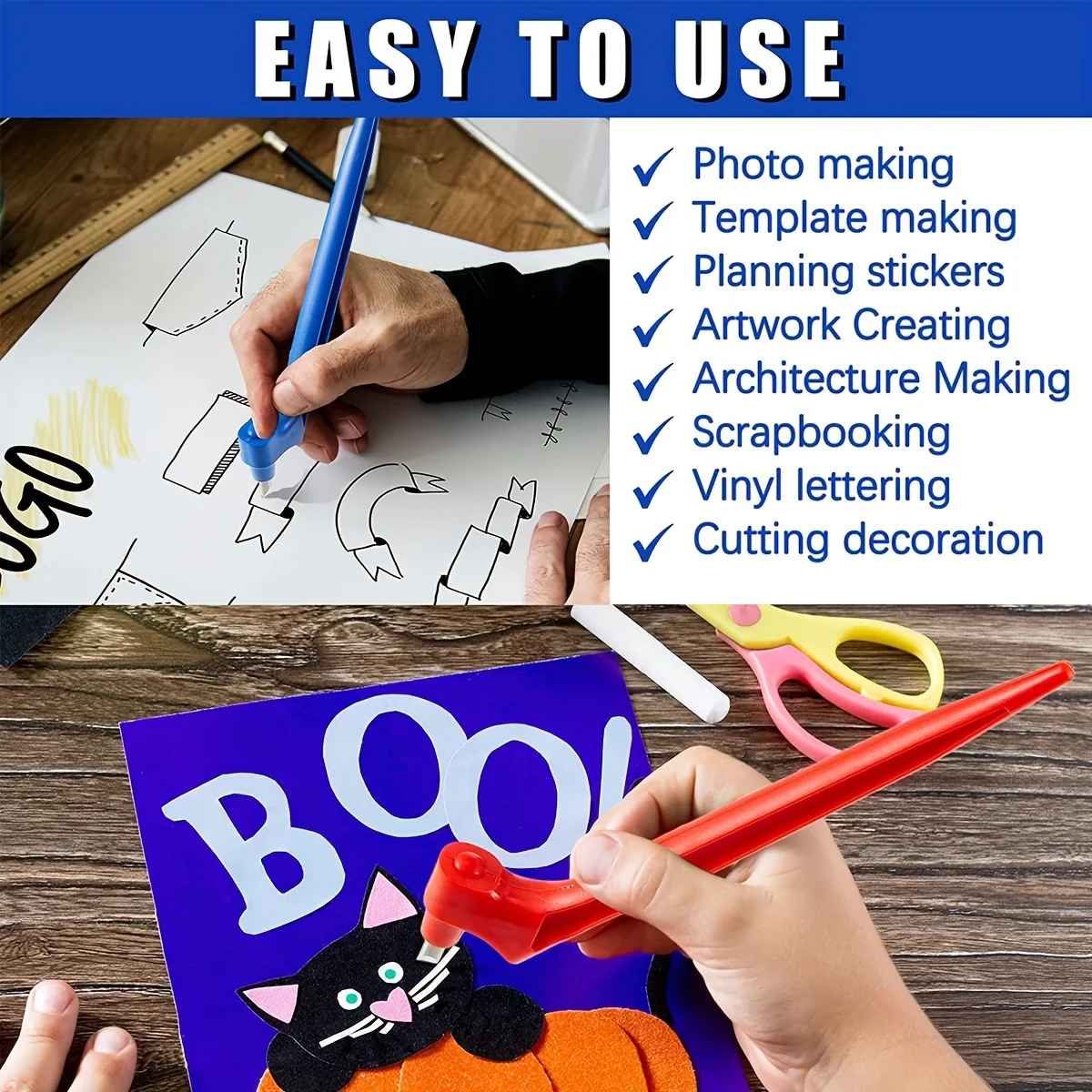 Versatile DIY Utility Craft Cutting Tools 360 Rotating Blade Knife Customized OEM Support