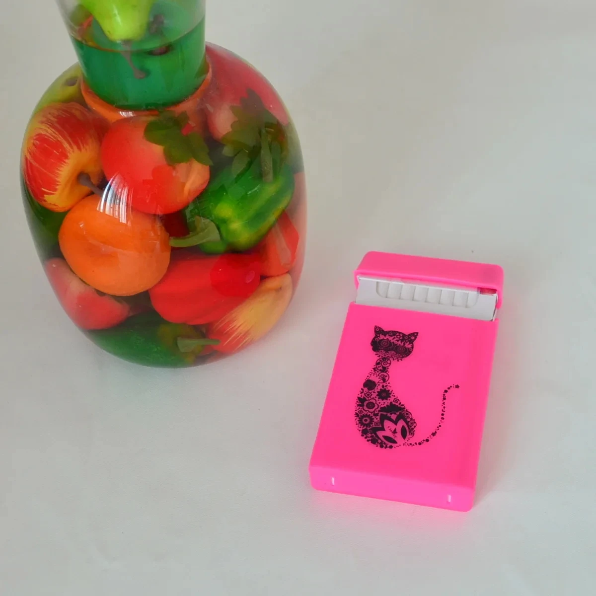 Hello Kitty Metal Cigarette Case Automatic Flip Cartoon Anime Aluminum Alloy Portable Collection Cute Thin Smoke Box Gift