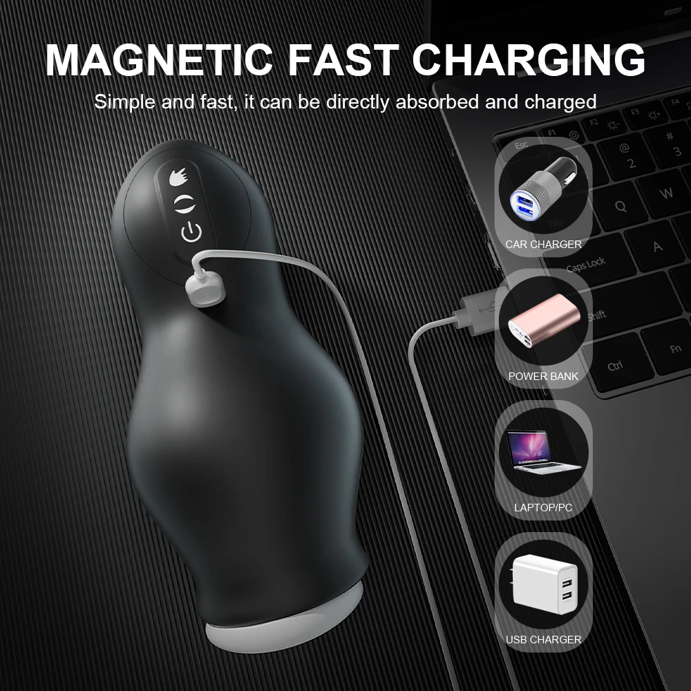 LOVE 2024 Automatic Male Masturbator Powerful Sucking Machine Tongue Licking Stimulation Glans Masturbation Sex Toy for Men