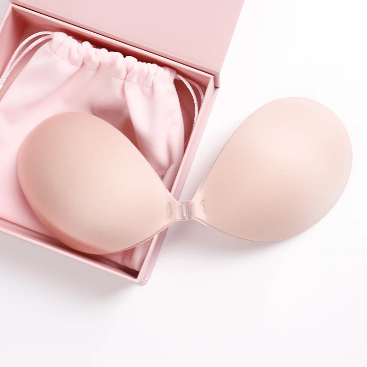 Nipple Bra Sticky Strapless Backless Bra Invisible Front Push up Bra Nude Invisible Girls Sexy Soft Sponge Silicone Manufacturer