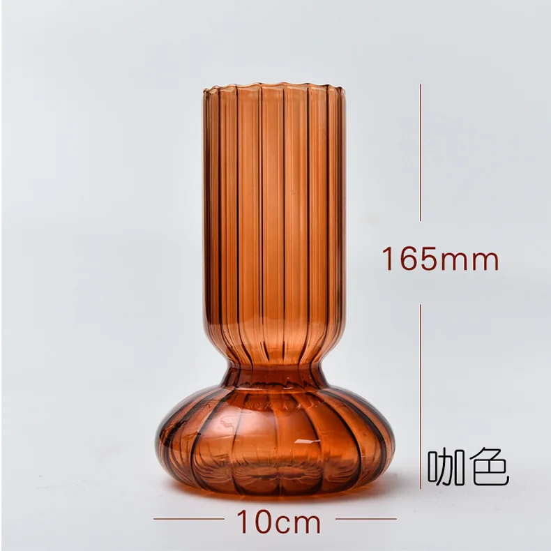 Economically Priced Handmade Small Glass Vase Modern Design Special-Shaped for Weddings