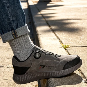 Insulated Safety Shoes Lightweight Breathable Anti-Impact & Puncture Electrical Hazard Protection Rubber Outsole