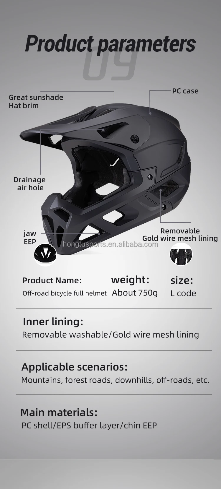 New Downhill MTB Full Face Mountain Bike Helmet Sports Riding Bicycle new-downhill-mtb-full-face-mountain-bike-helmet-sports-riding-bicycle