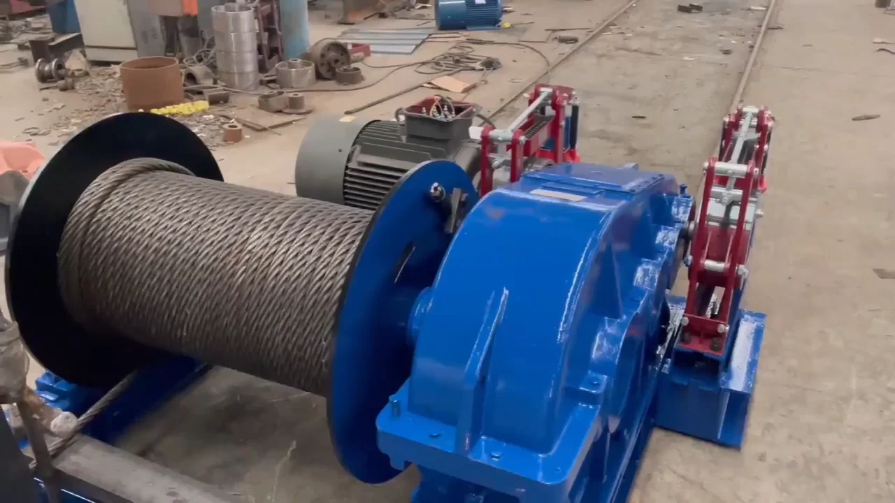 Hydraulic electric kontiki winch for fishing