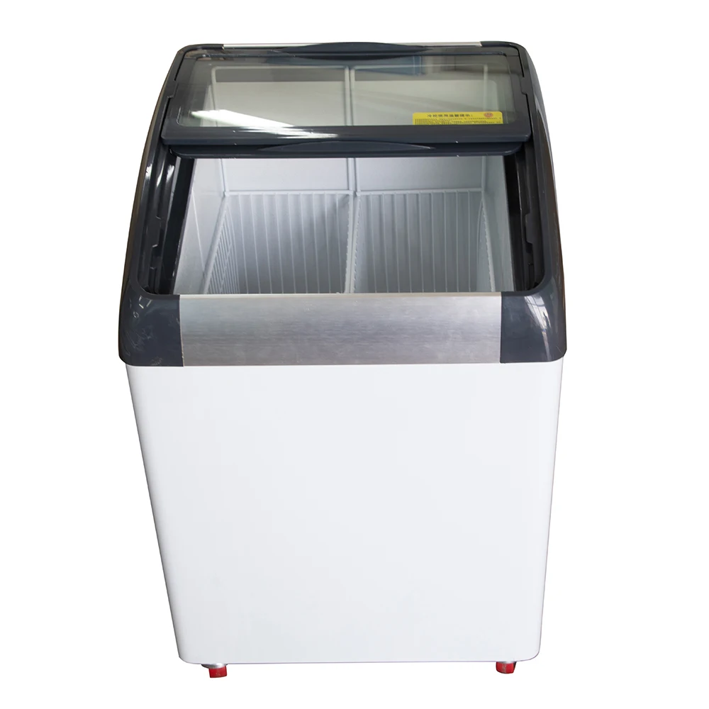 150L Small Counter Ice Cream Freezer Display Deep Freezer