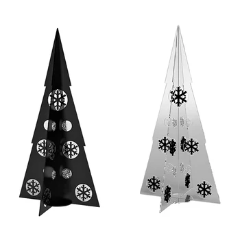 Mini Small Acrylic Christmas Trees Tabletop Decoration Lucite 3D Christmas Tree Decorations for Home Decoration