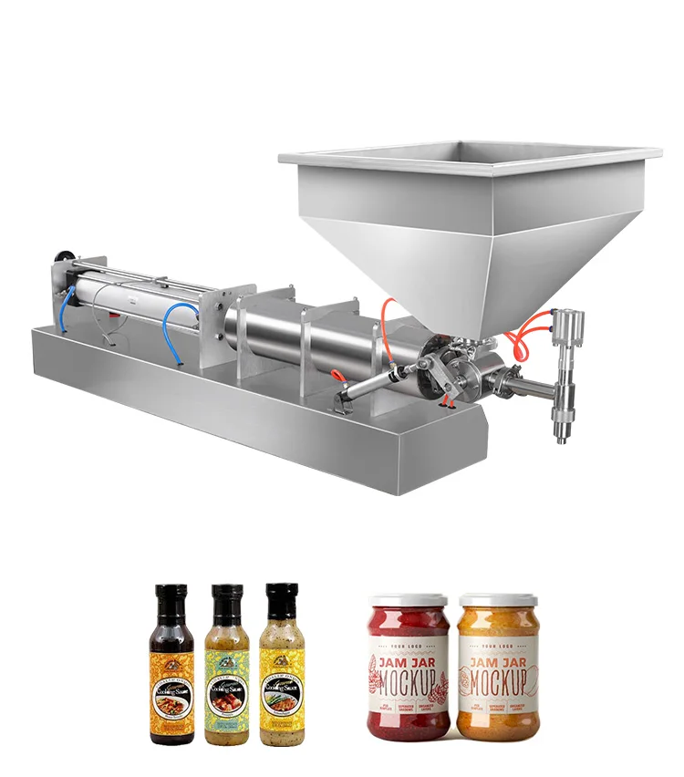 10-5000ml Stainless Steel Single Nozzle Semi-automatic Paste Factory Commercial Honey Jam Olive Oil Filling Machine factory