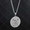 Steel-colored necklace