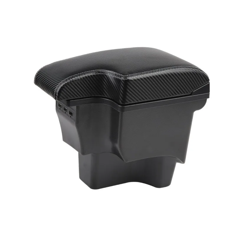 tiypeor car multi armrest central console storage box dual storage box car armrest box for rena 17-2