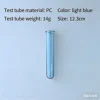 12cm PC light blue test tube