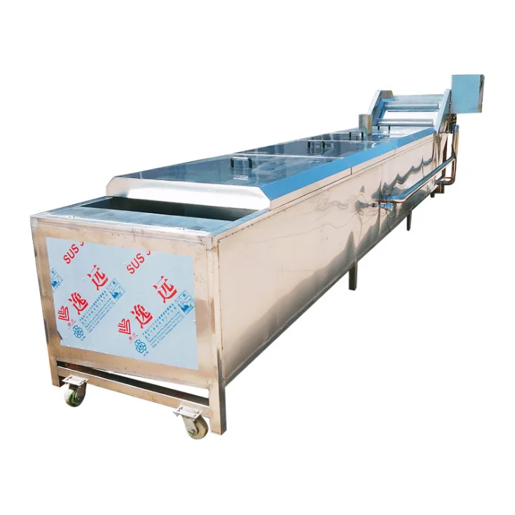 Industrial vegetable and fruit Processing Line include Threshing Blanching Washing Dewatering Air Drying Machine