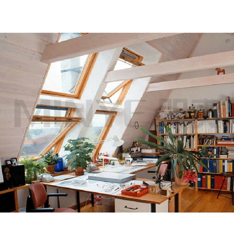 Pretty Aluminum Metal Frame House Roof windows Glass Openable Skylight/window