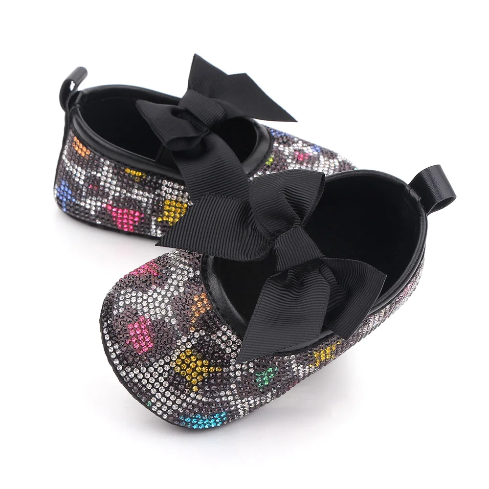 Beautiful Rhinestone Baby Girl Princess Shoes Newborn Soft Sole Toddler Shoes supplier