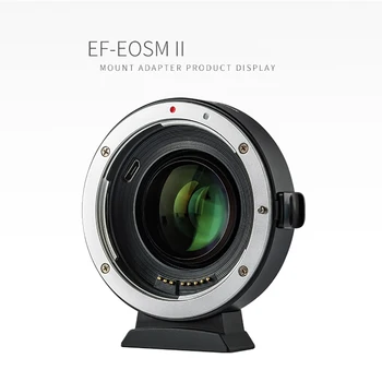 VILTROX EF-EOSM II Lens Adapter 0.71x Speed Booster for Canon EF Lens to EOS EF-M Mirrorless Camera M50 AF Auto Focal Adapter