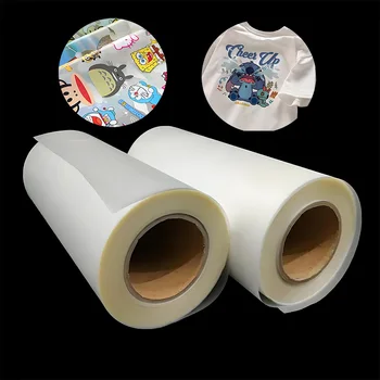 Factory wholesale AoChuanShun Heat Transfer Pet Film DTF printing film 60cm*100m pet film