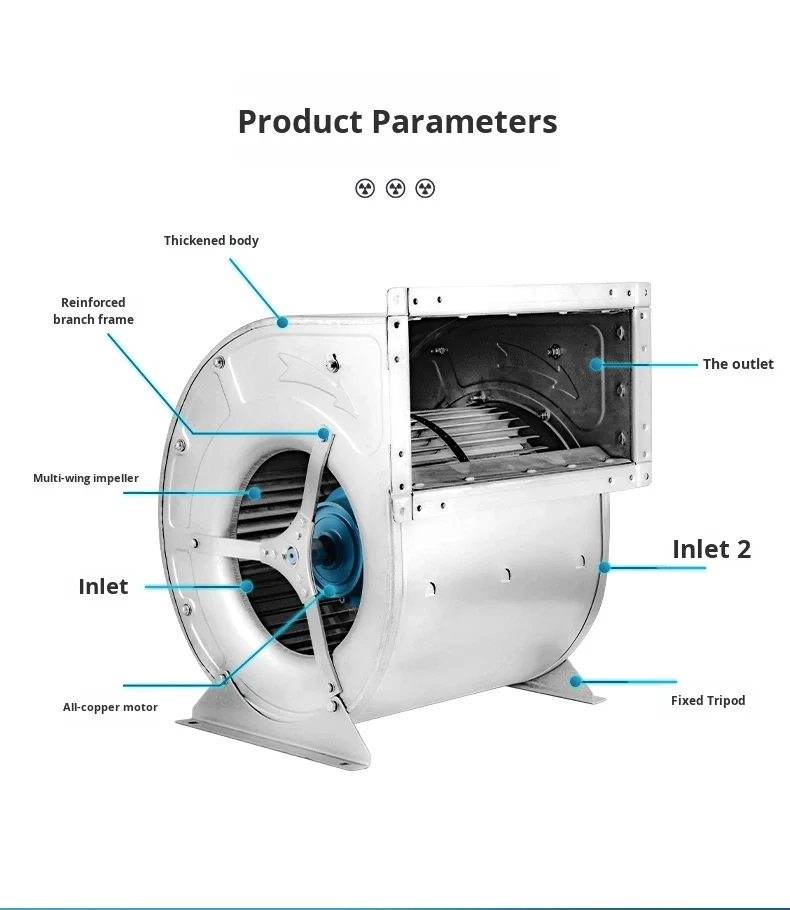 Centrifugal Fan, 1-Year, 380 V, Corded Electric - detail 16