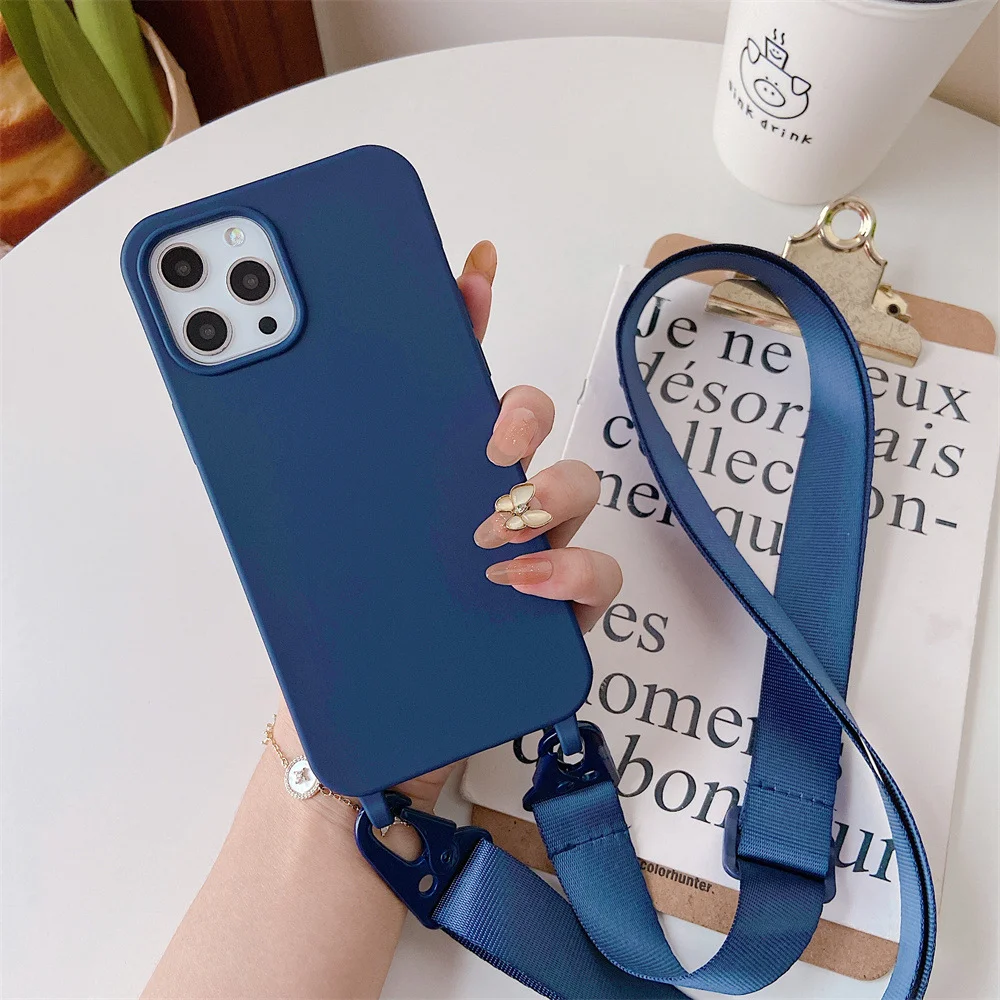 Fashionable Crossbody Phone Case With Adjustable Strap For Iphone_voghion.com
