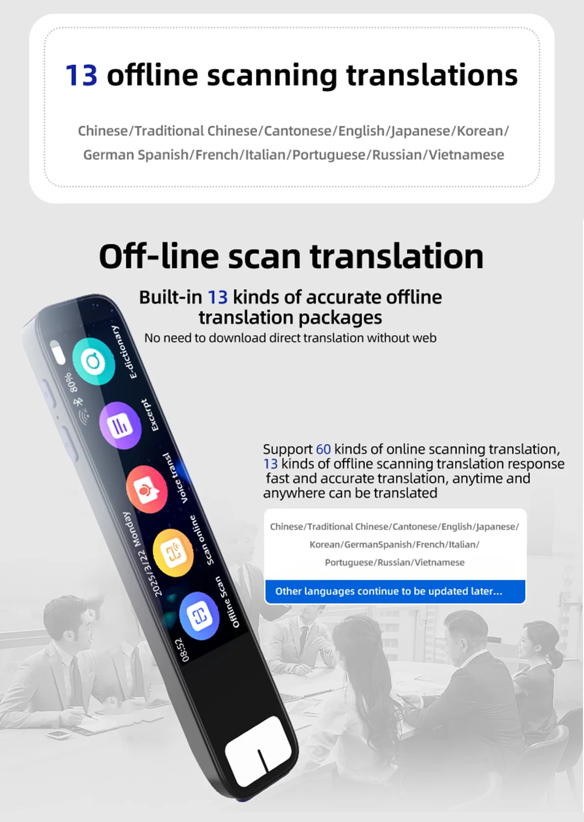 Scanenepen S08B Offline AI Smart Pen ABS Material Kinder Buine Professionell Sofortreaktion Verbraucher_voghion.com
