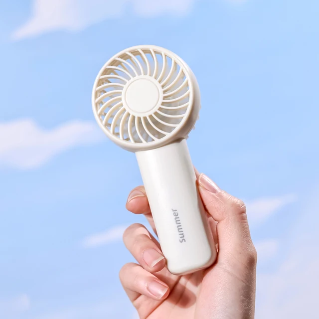 USB Rechargeable Mini Handy Fan New Design Handheld Air Cooling Fan Car Outdoor Household Use Electric Power Plastic