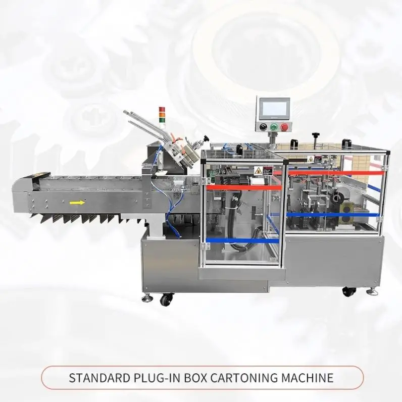 TEBAK Facial Mask Small Carton Automatic Carton Filling Machine Automatic Plaster Bag Mini Box Carton Packing Machine