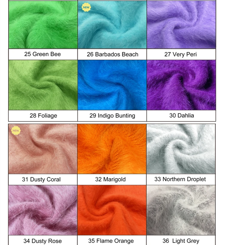 Angora 80 Yarn 60 Colour - Popular in Russia for Hand Knitting