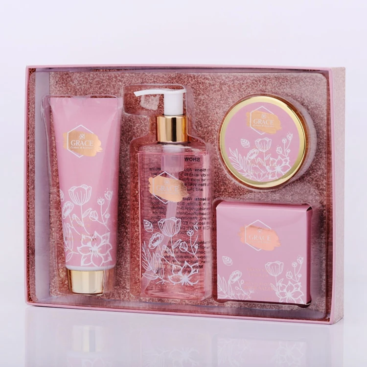 Ecofriendly Luxury Mother Day Gift Set Natural Organic Shower Gel Body